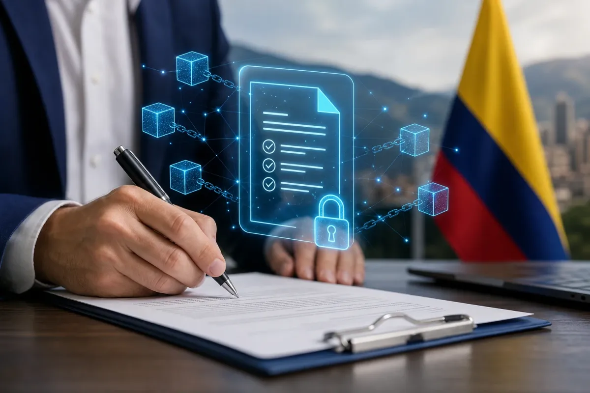 Contratos inteligentes: guía completa y aplicaciones en Colombia